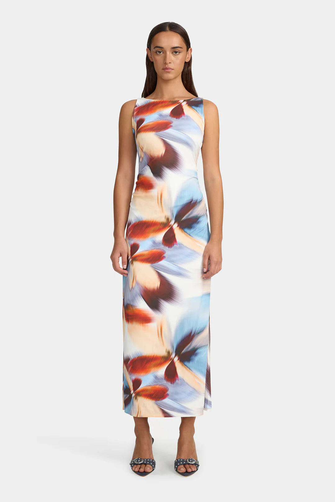EMBER MIDI DRESS - SMOKEY HAZE