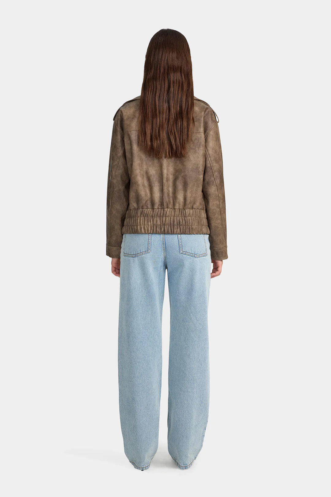 VYPER BOMBER DISTRESSED BROWN