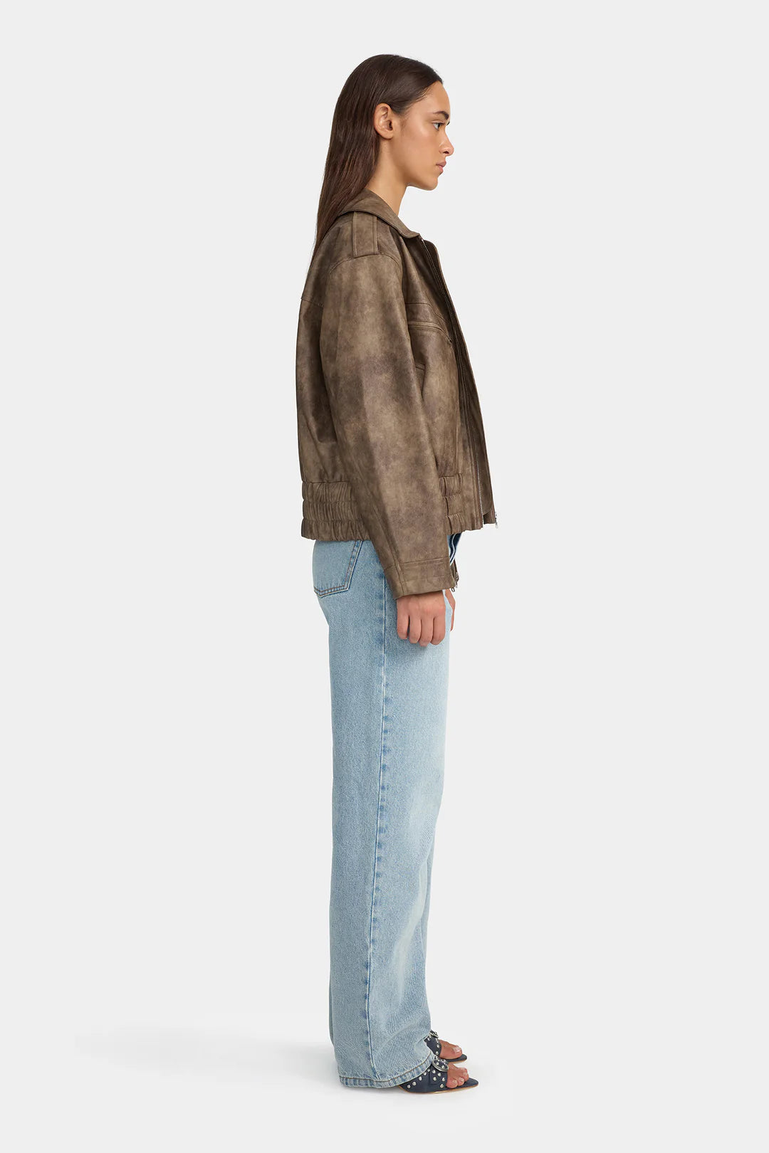 VYPER BOMBER DISTRESSED BROWN