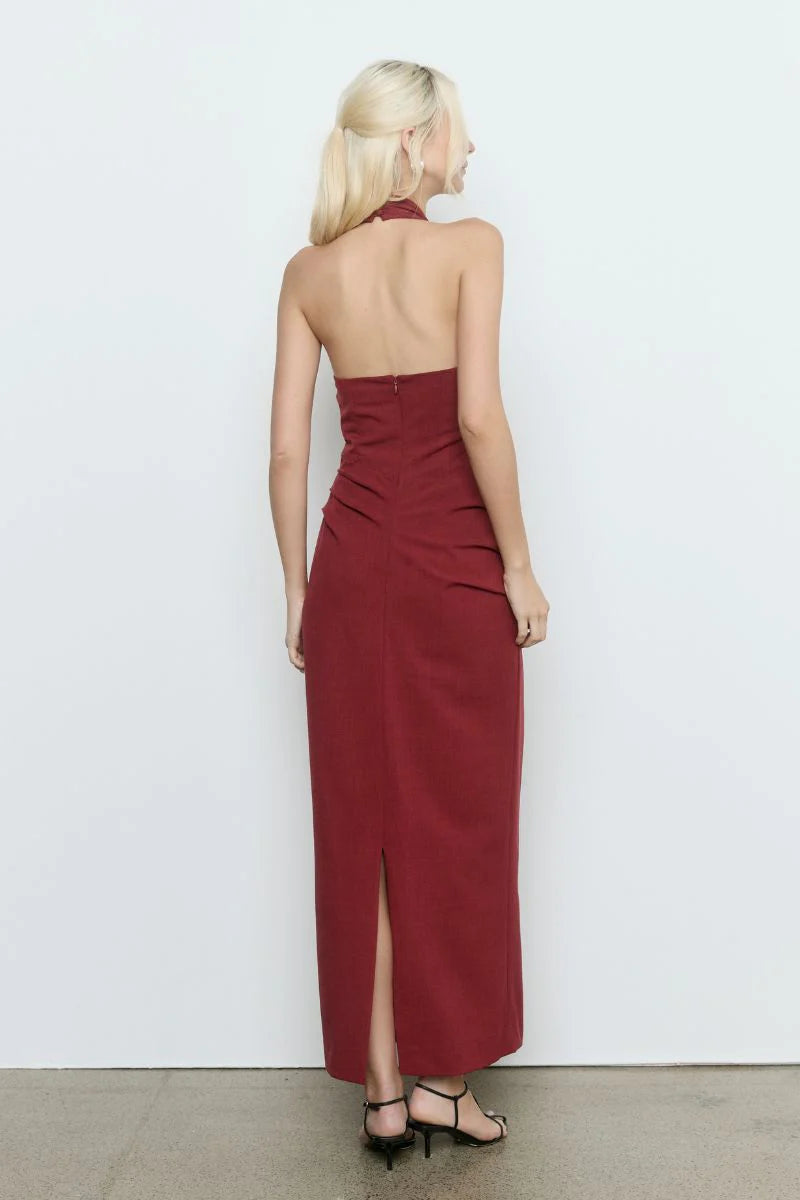PRIYA DRESS CRANBERRY