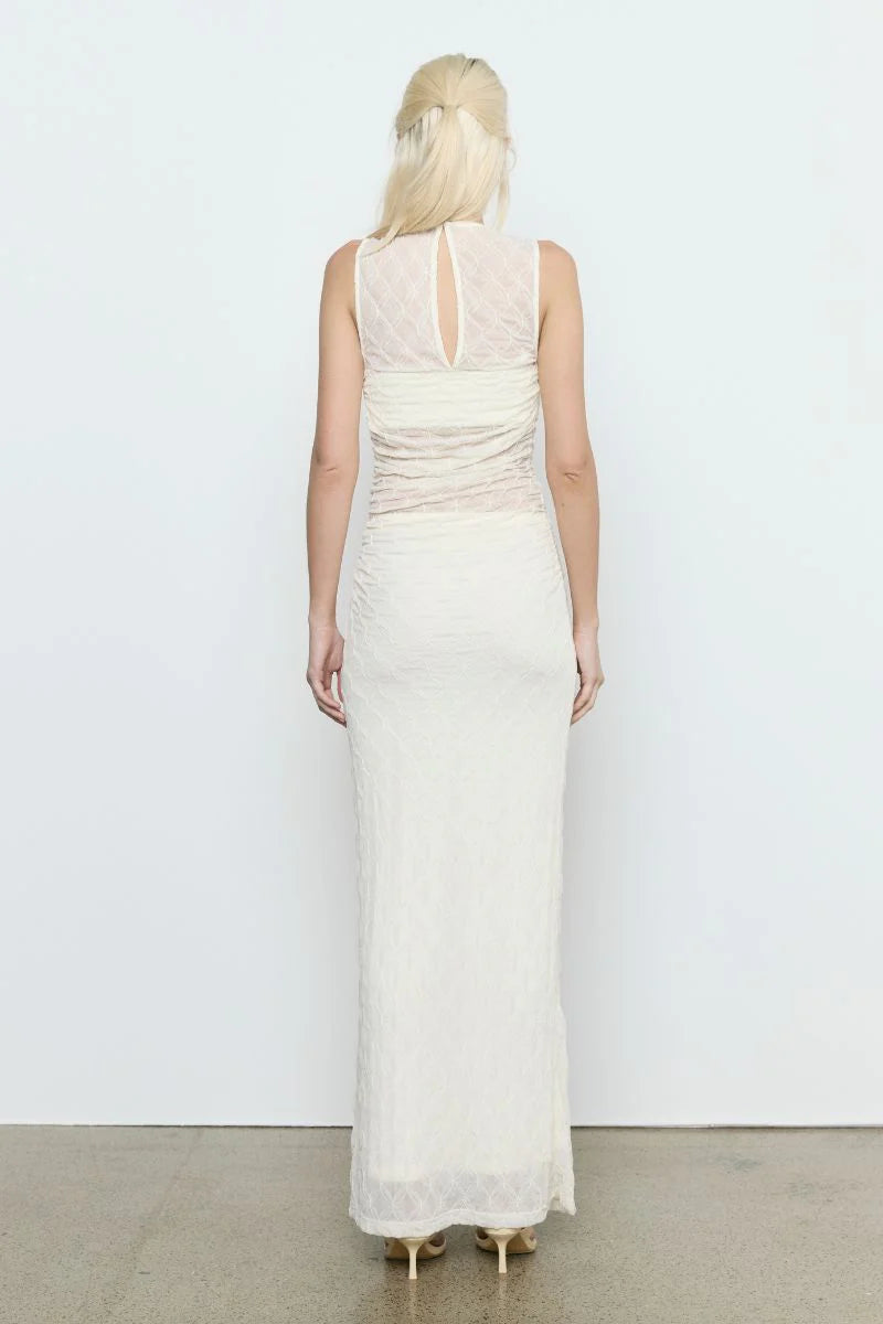 VENUS COWL MESH DRESS