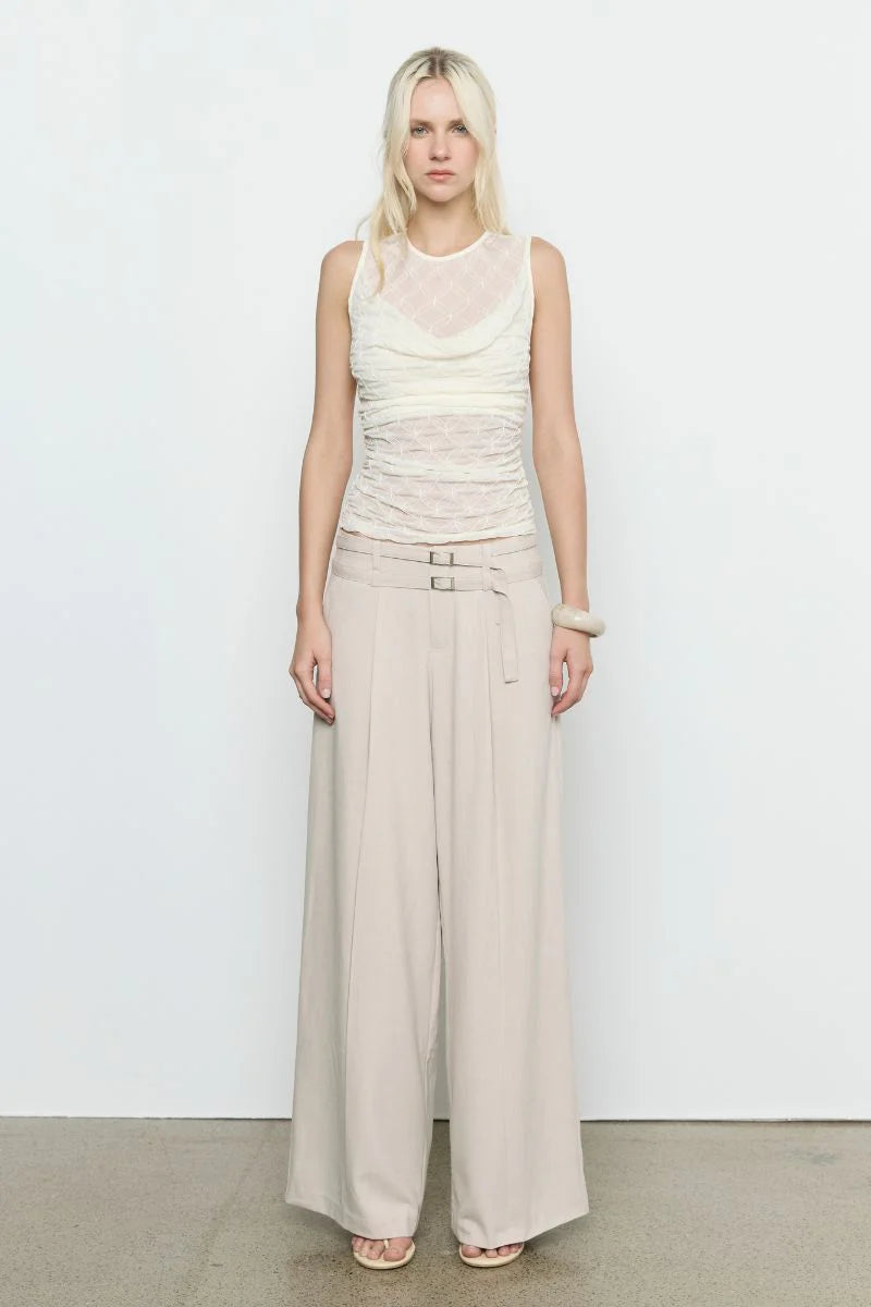 VENUS COWL MESH TOP