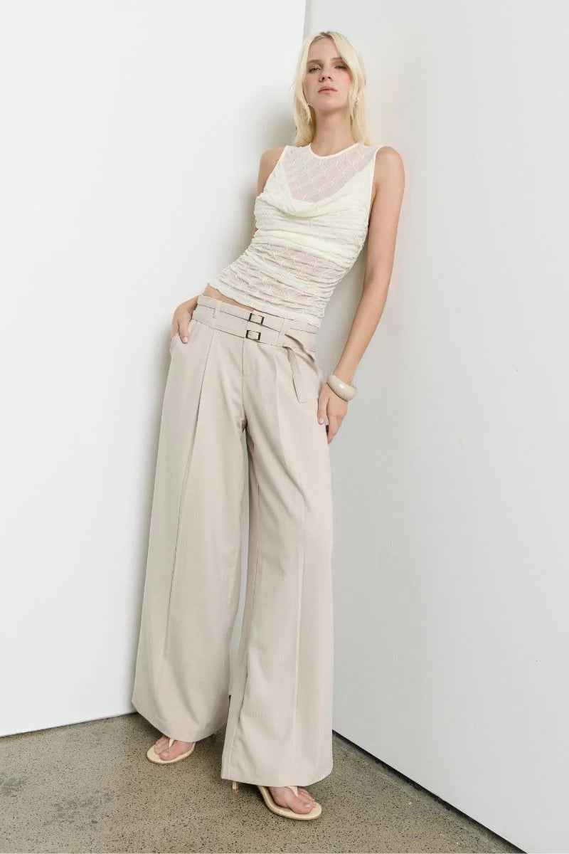 VENUS COWL MESH TOP