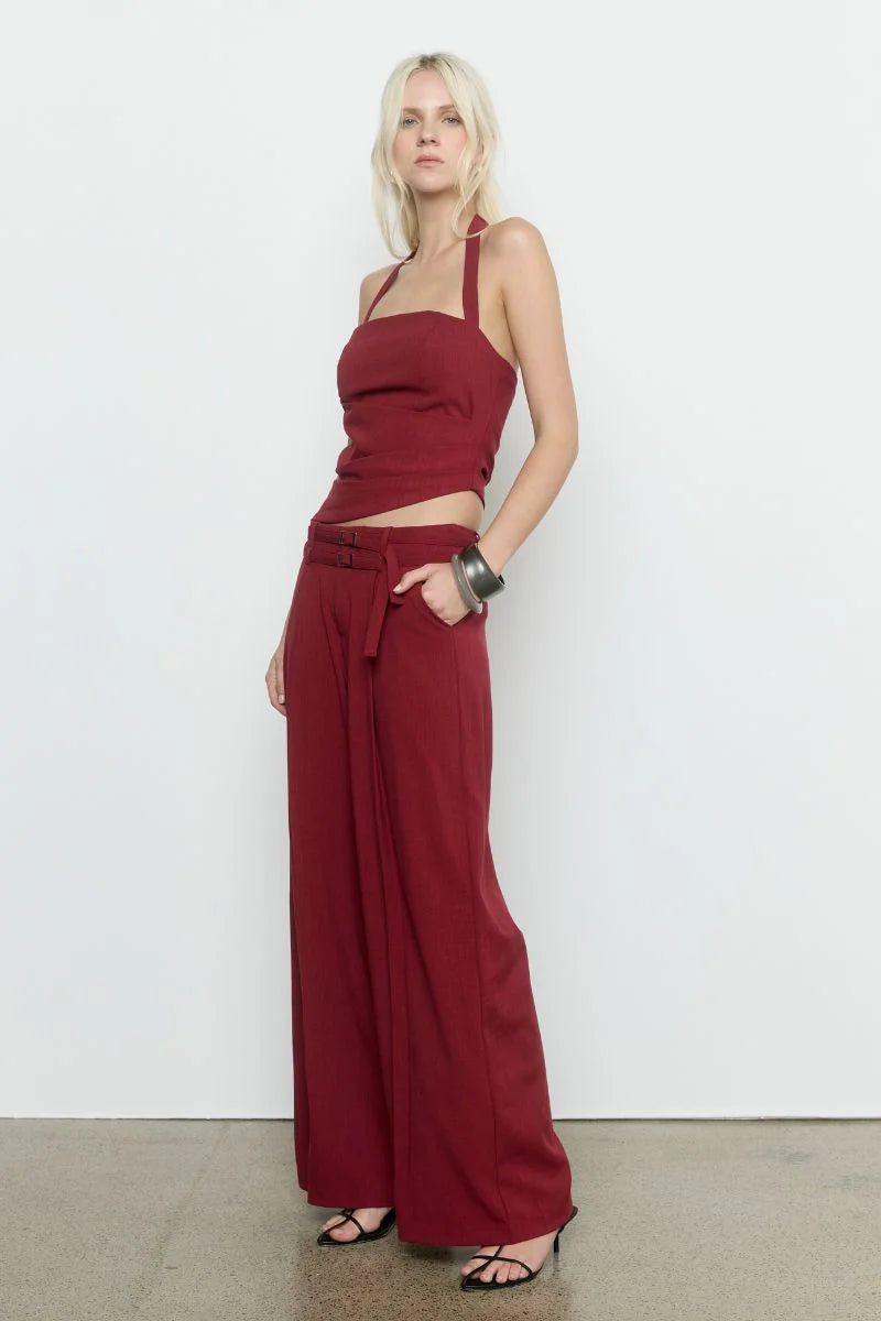 PRIYA TOP - CRANBERRY