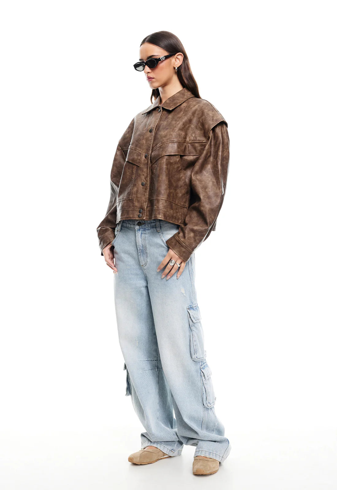 HAILEY BOMBER - CHOCOLATE
