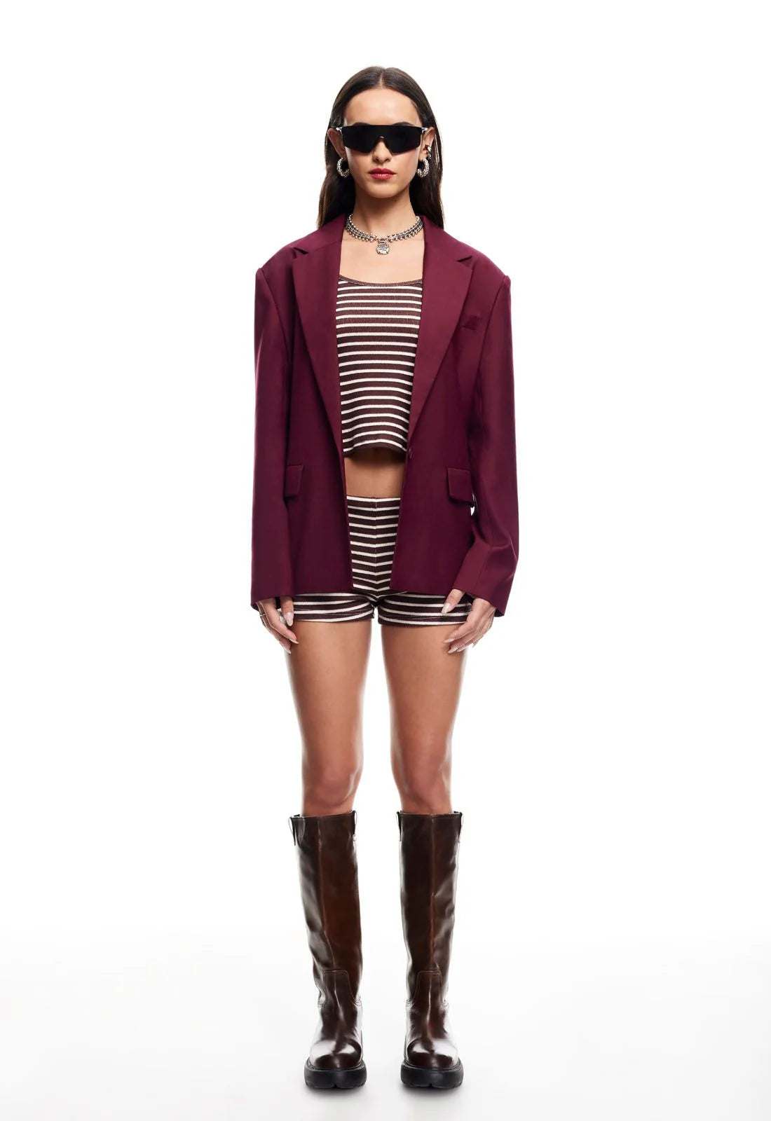 CHLOE BLAZER WINE