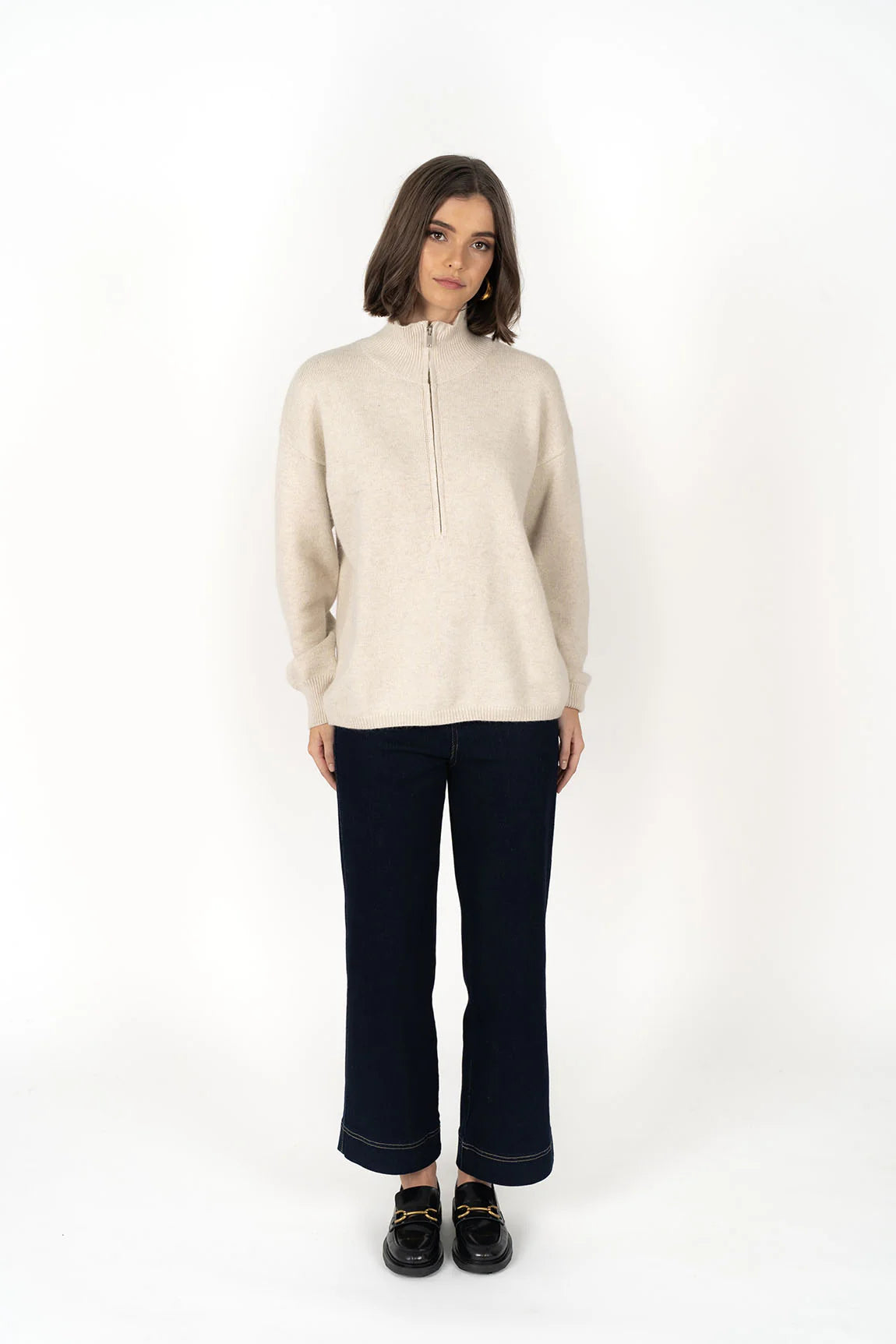 KNOX ZIP SWEATER