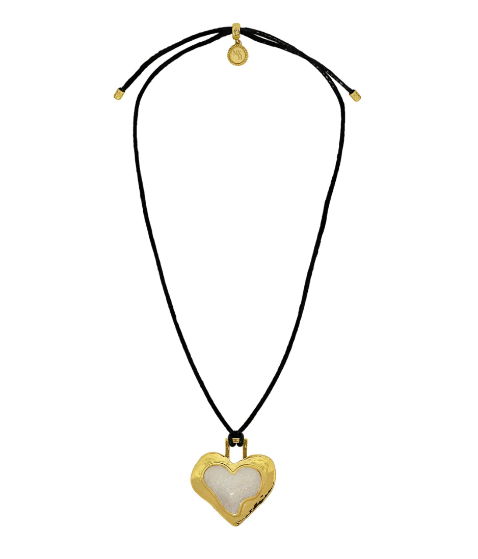 OLYMPIA NECKLACE - GOLD PEARL