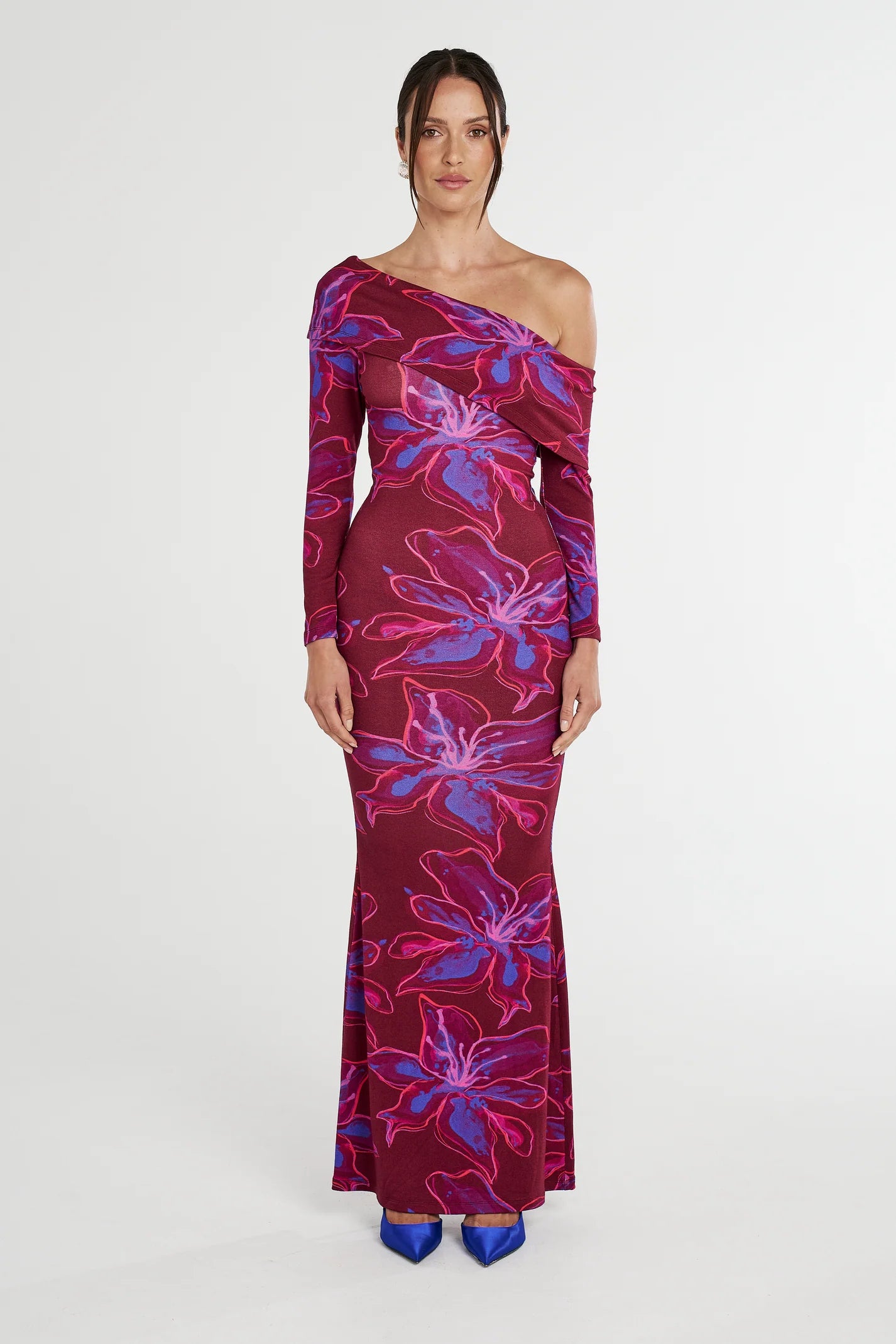 DROP SHOULDER MAXI DRESS JAM LILY