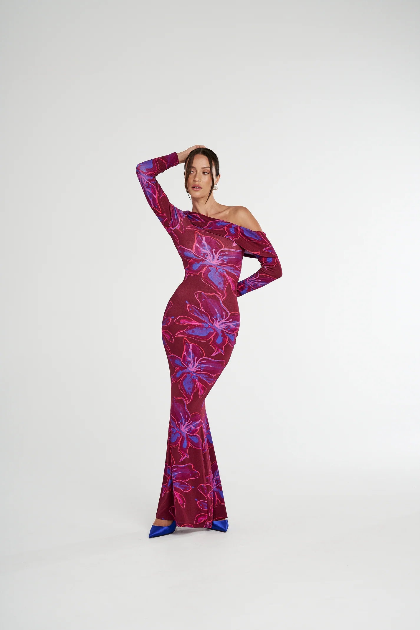 DROP SHOULDER MAXI DRESS JAM LILY
