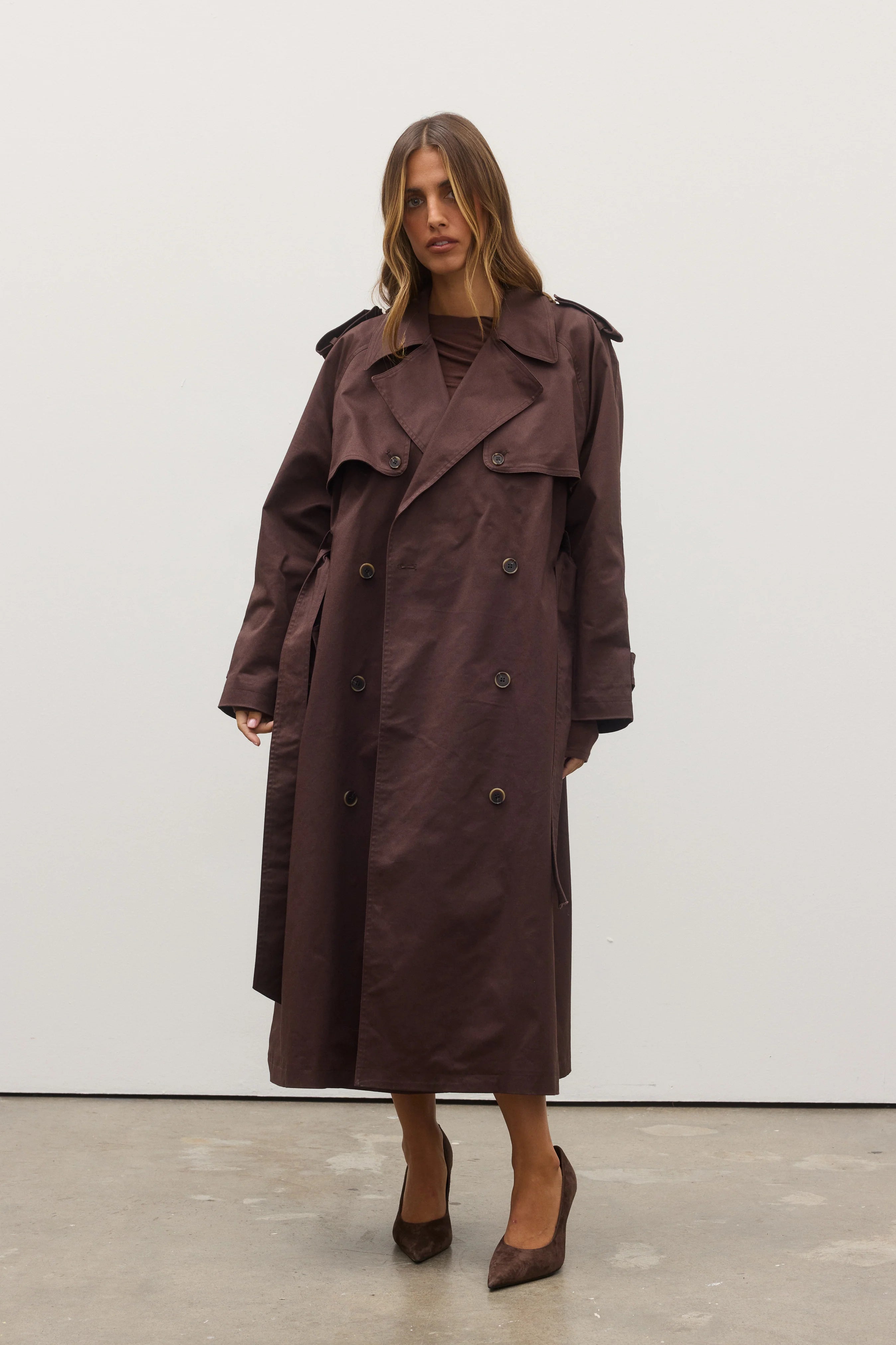 REECE TRENCH ESPRESSO