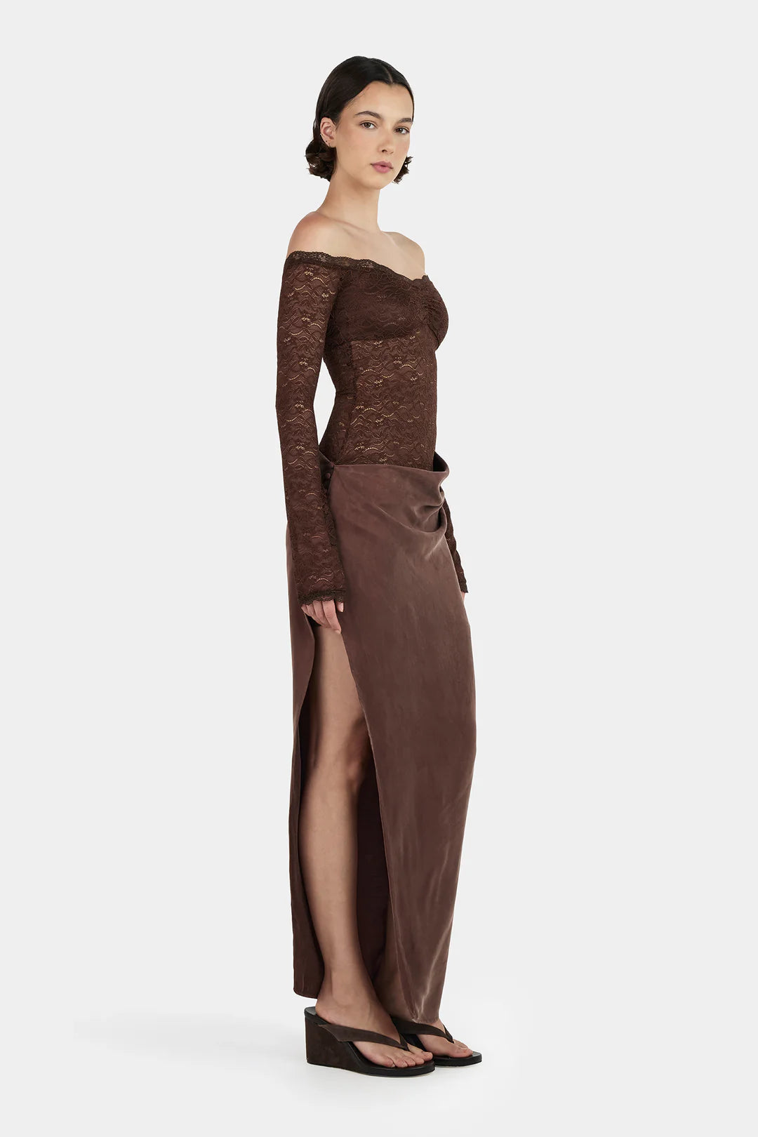 MARGARITA DRESS - CHOCOLATE