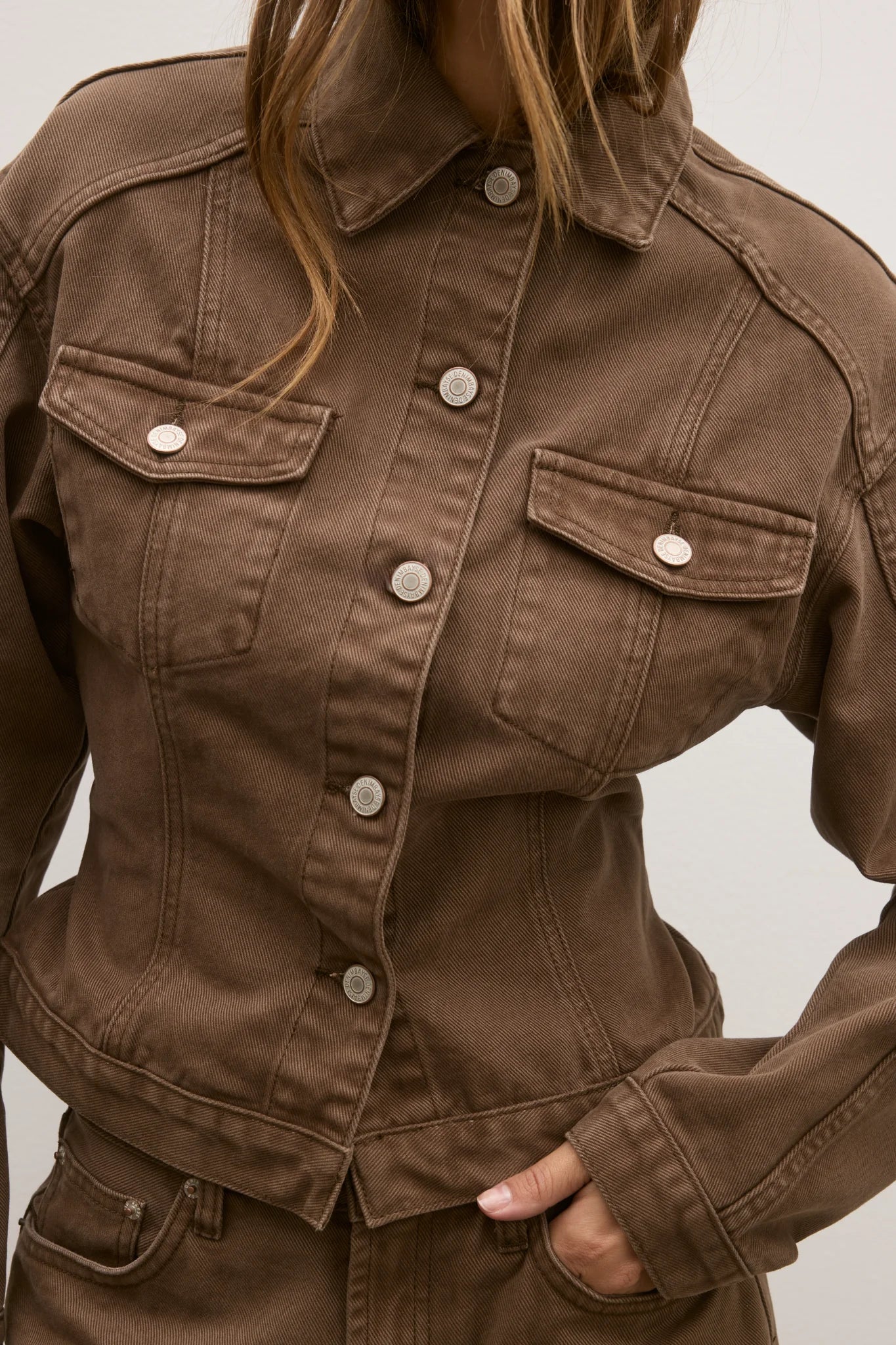 AVERY MID RISE JEAN - CHOCOLATE