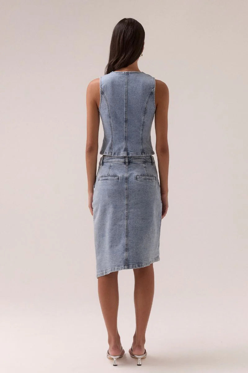 ETCH DENIM SKIRT