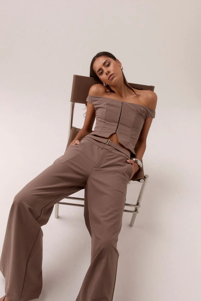 KENNEDY PANT - TAUPE
