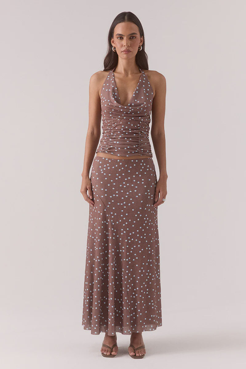 DELILAH TOP - MOCHA POLKA