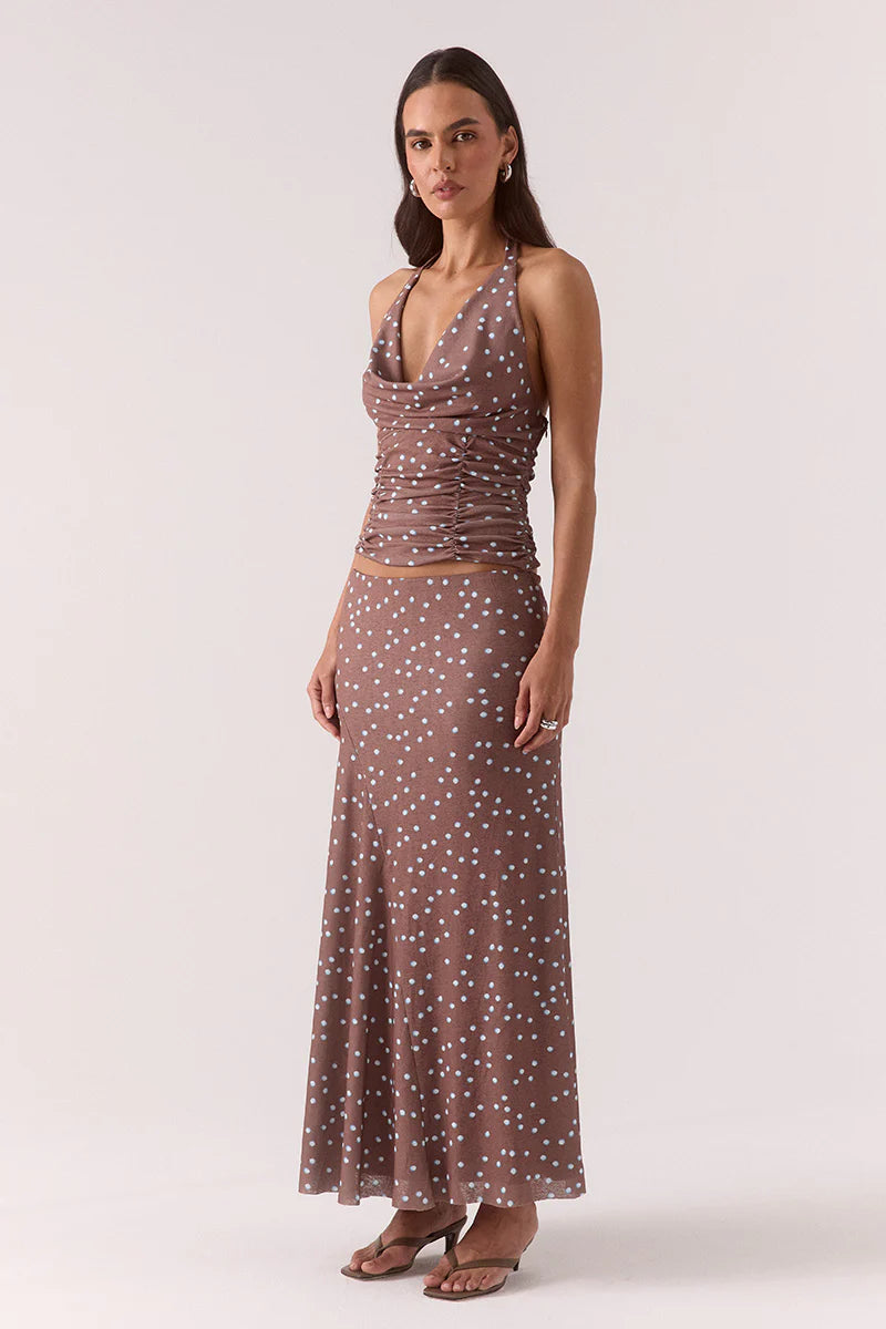 DELILAH TOP - MOCHA POLKA