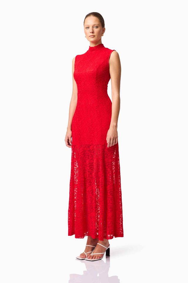 ARIELLA MAXI DRESS - RED