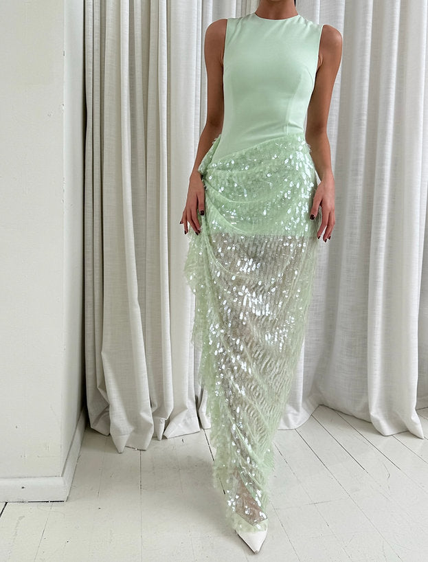 ZOI MINT SEQUIN DRESS