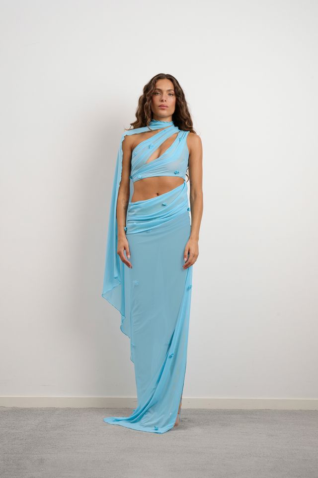 VIRELLE DRESS - AQUAMARINE