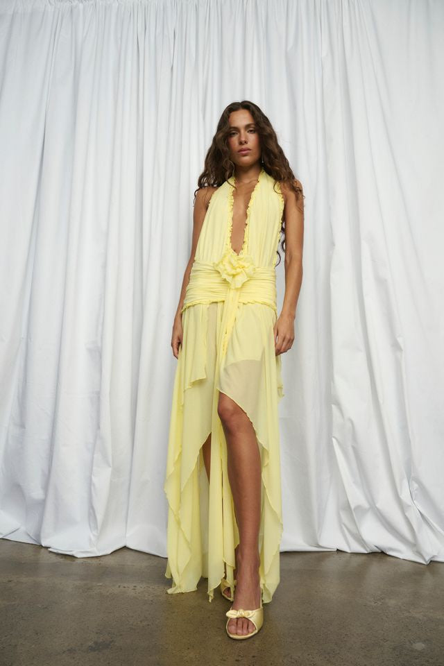 MORENA DRESS - PETAL YELLOW