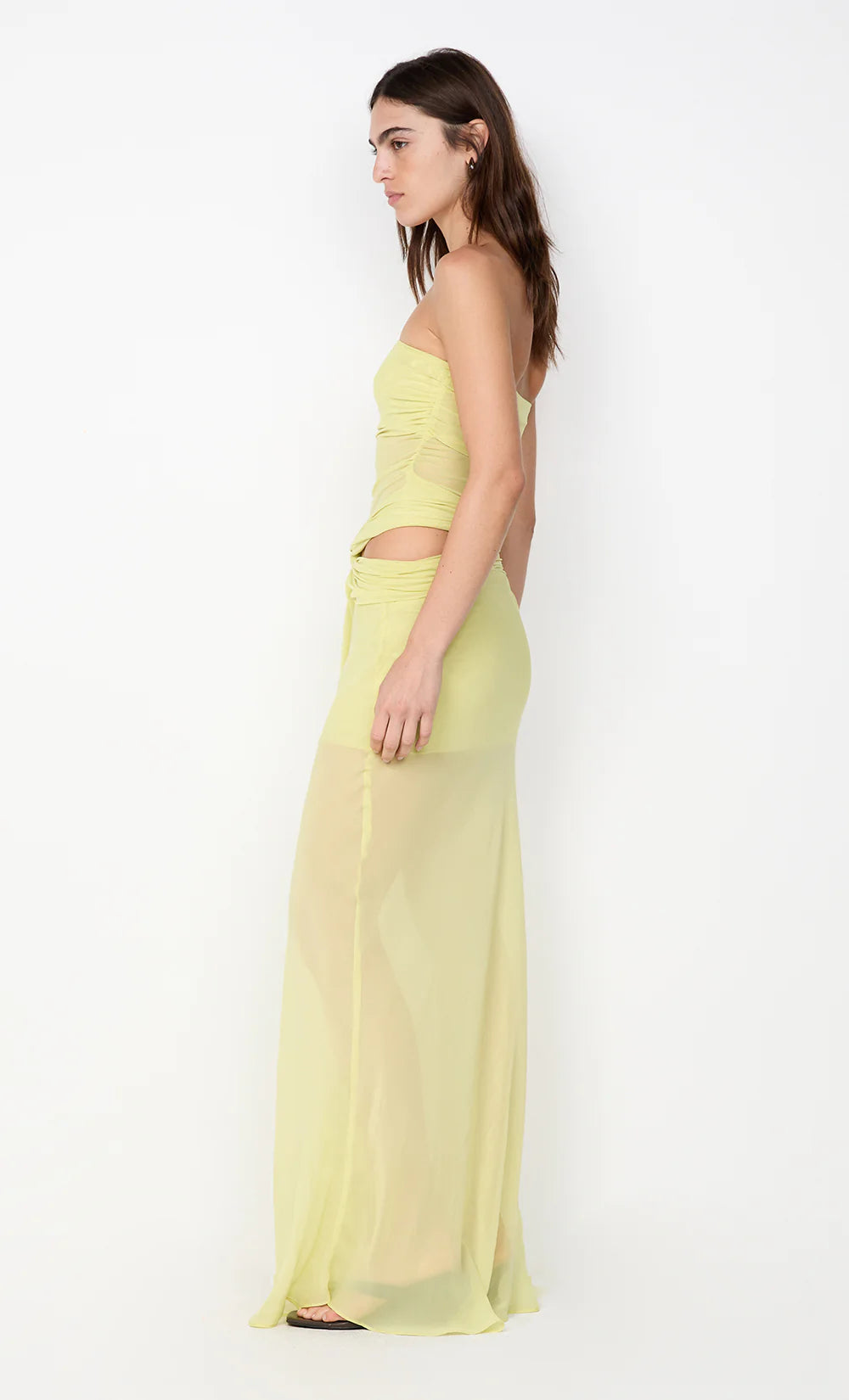 JEHNAYA STRAPLESS DRESS - CITRUS