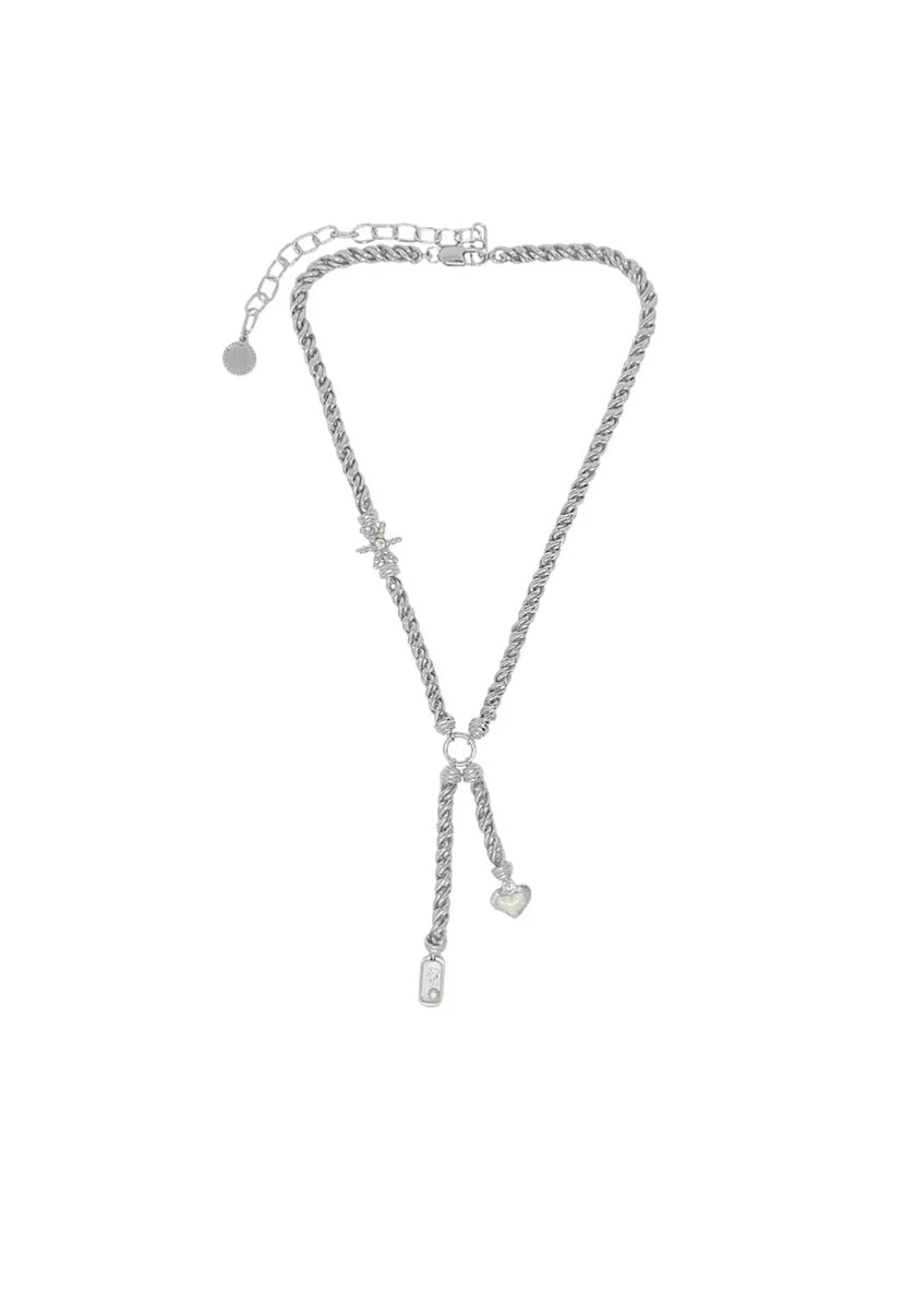 CASSIA NECKLACE - SILVER PEARL