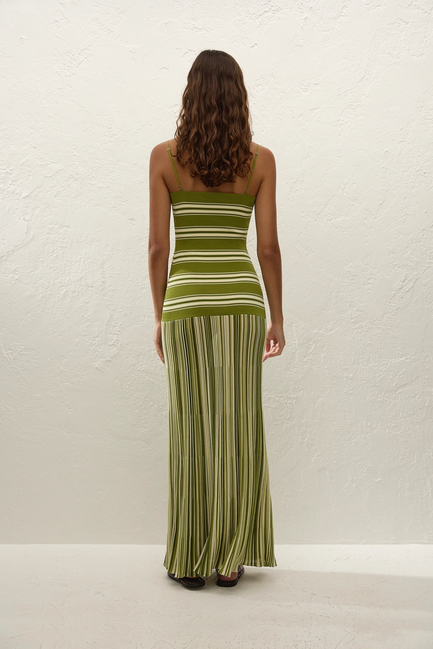 ESENIA KNIT DRESS - OMBRE STRIPE