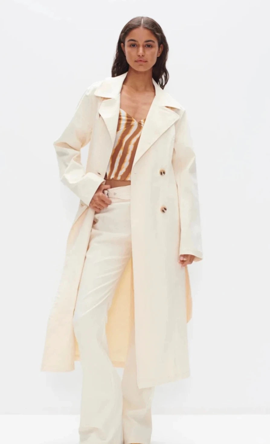 LUCA TRENCH COAT CREAM