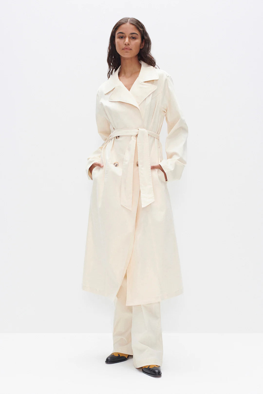 LUCA TRENCH COAT CREAM
