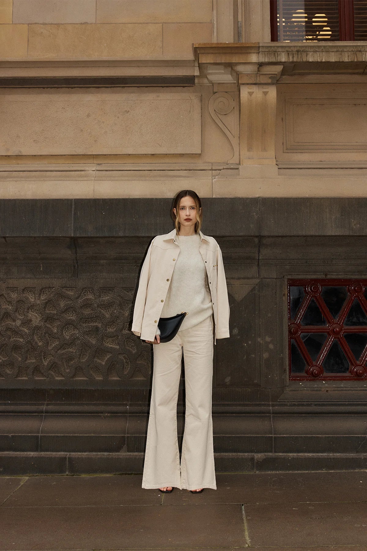 JOSEFINA DENIM PANT CREAM