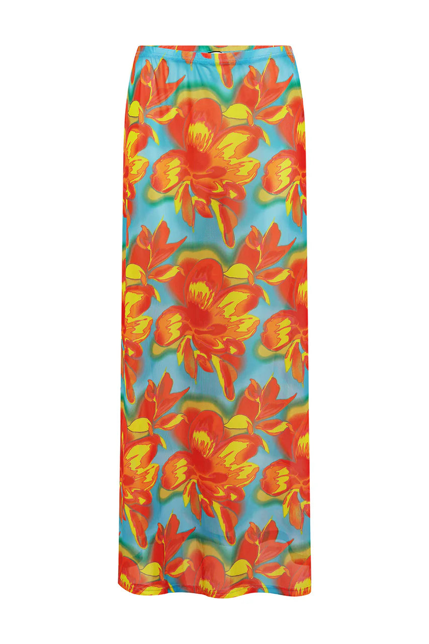 MIAMI MAXI SKIRT DIAZ AQUA