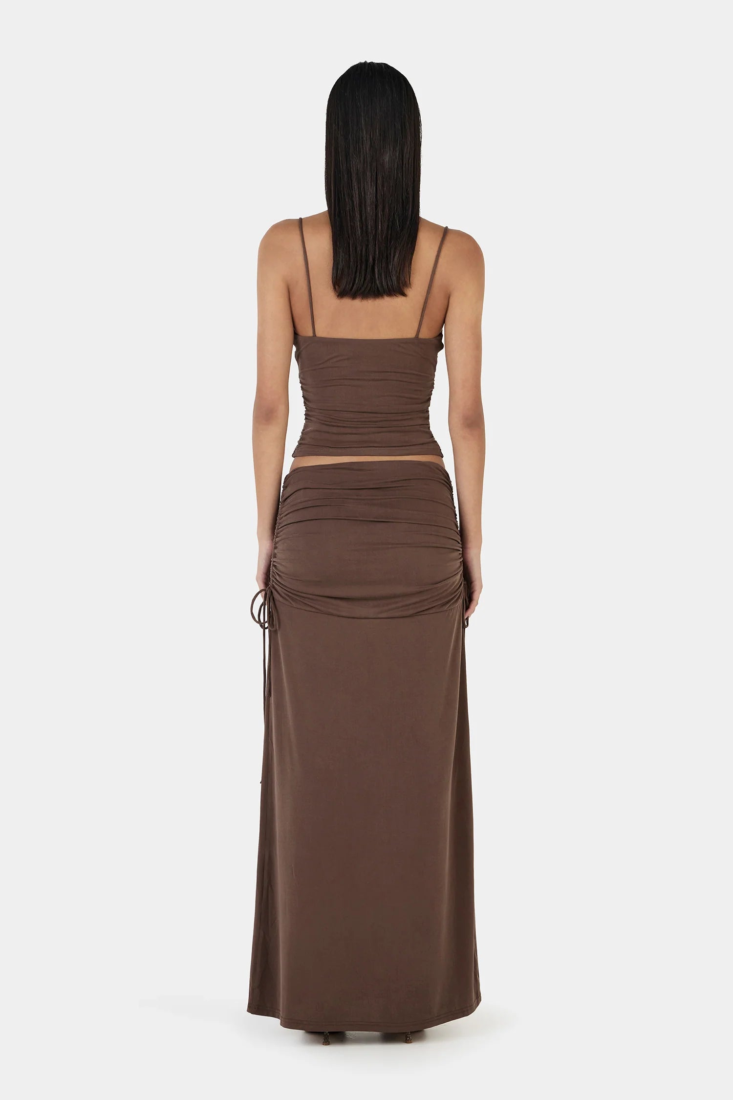 HEATHER MAXI SKIRT - CHOCOLATE