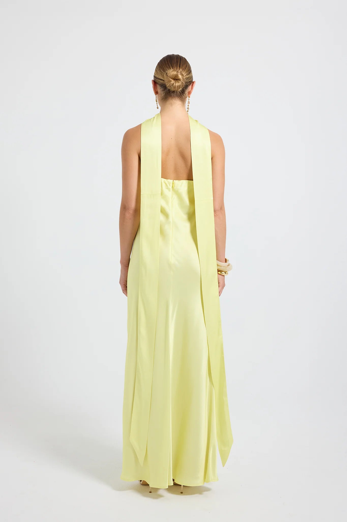 QUINN STRAPLESS MAXI - LEMON LIME