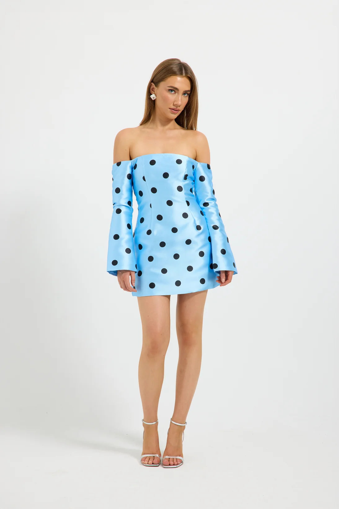 DOTTIE SLEEVE MINI DRESS