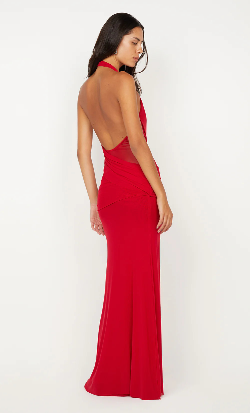 STRAWBERRY DEIJA HALTER MAXI DRESS