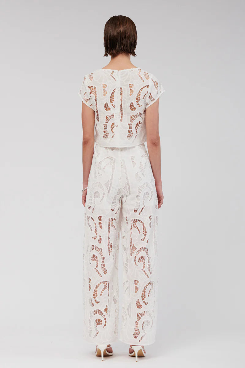 FLORENCE LACE WIDE LEG PANTS