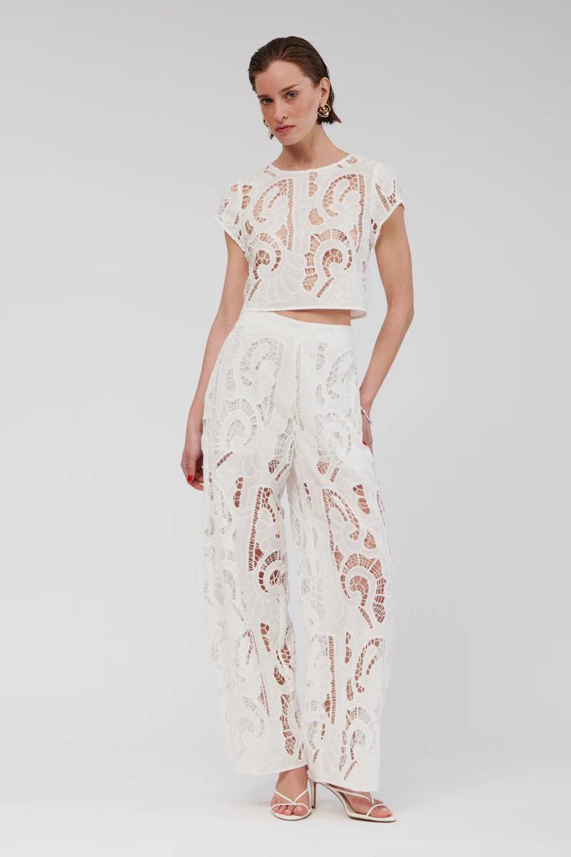 FLORENCE LACE WIDE LEG PANTS