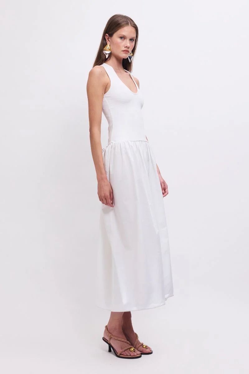 NAPLES DROP WAIST MIDI DRESS