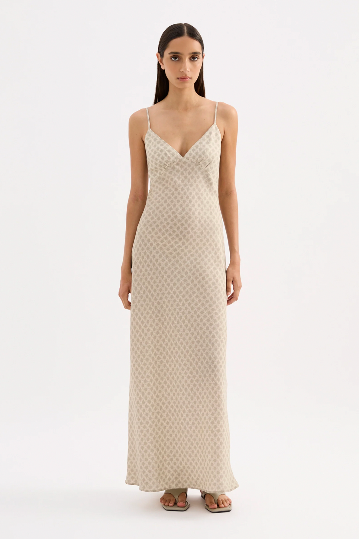 COSMOS CUPRO SLIP DRESS