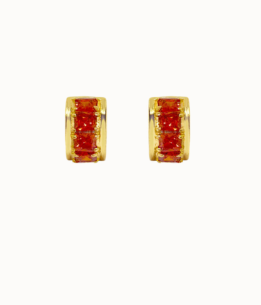 FLORENCE EARRINGS - RED