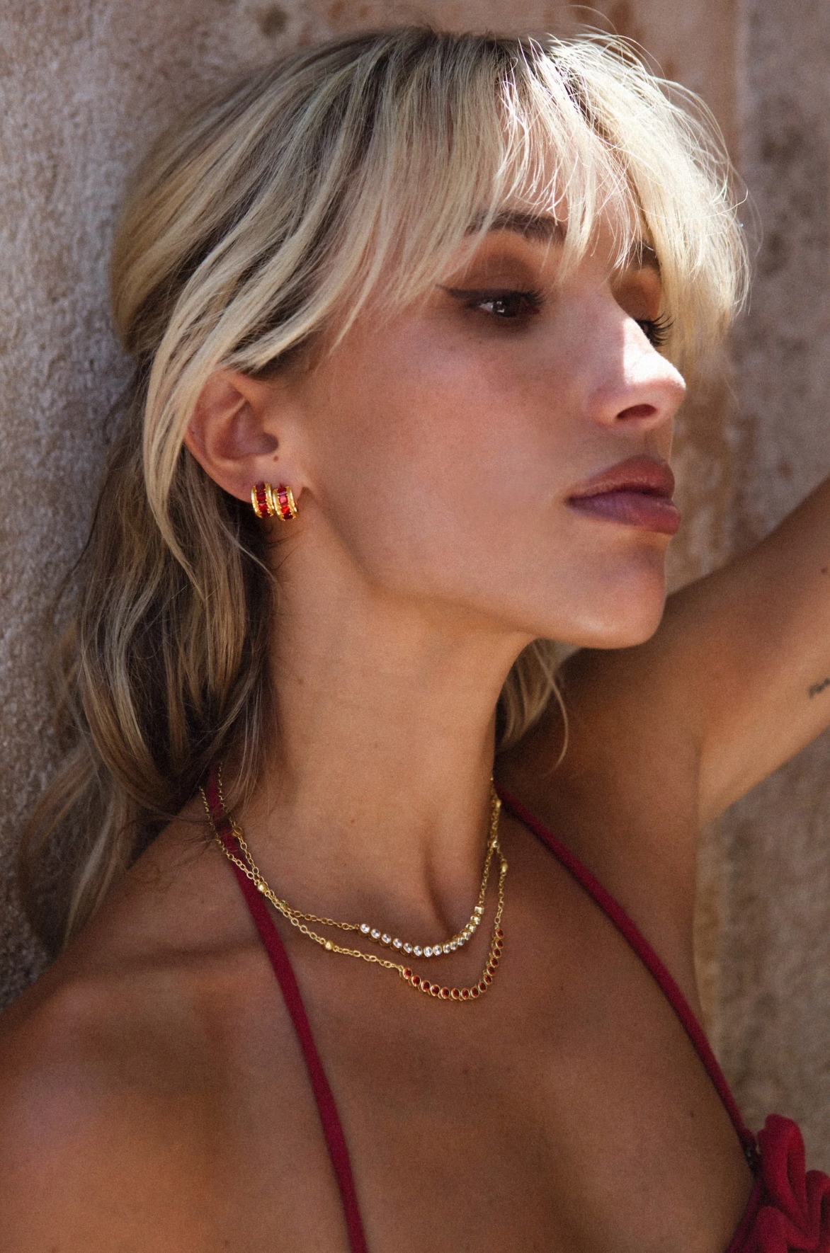 FLORENCE EARRINGS - RED