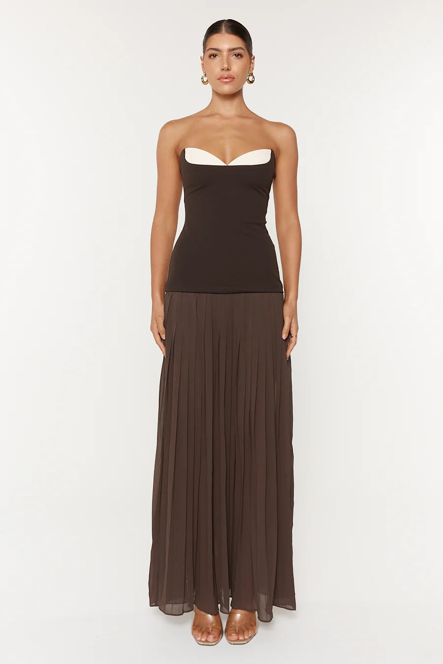 NICOLETTE MAXI DRESS ESPRESSO