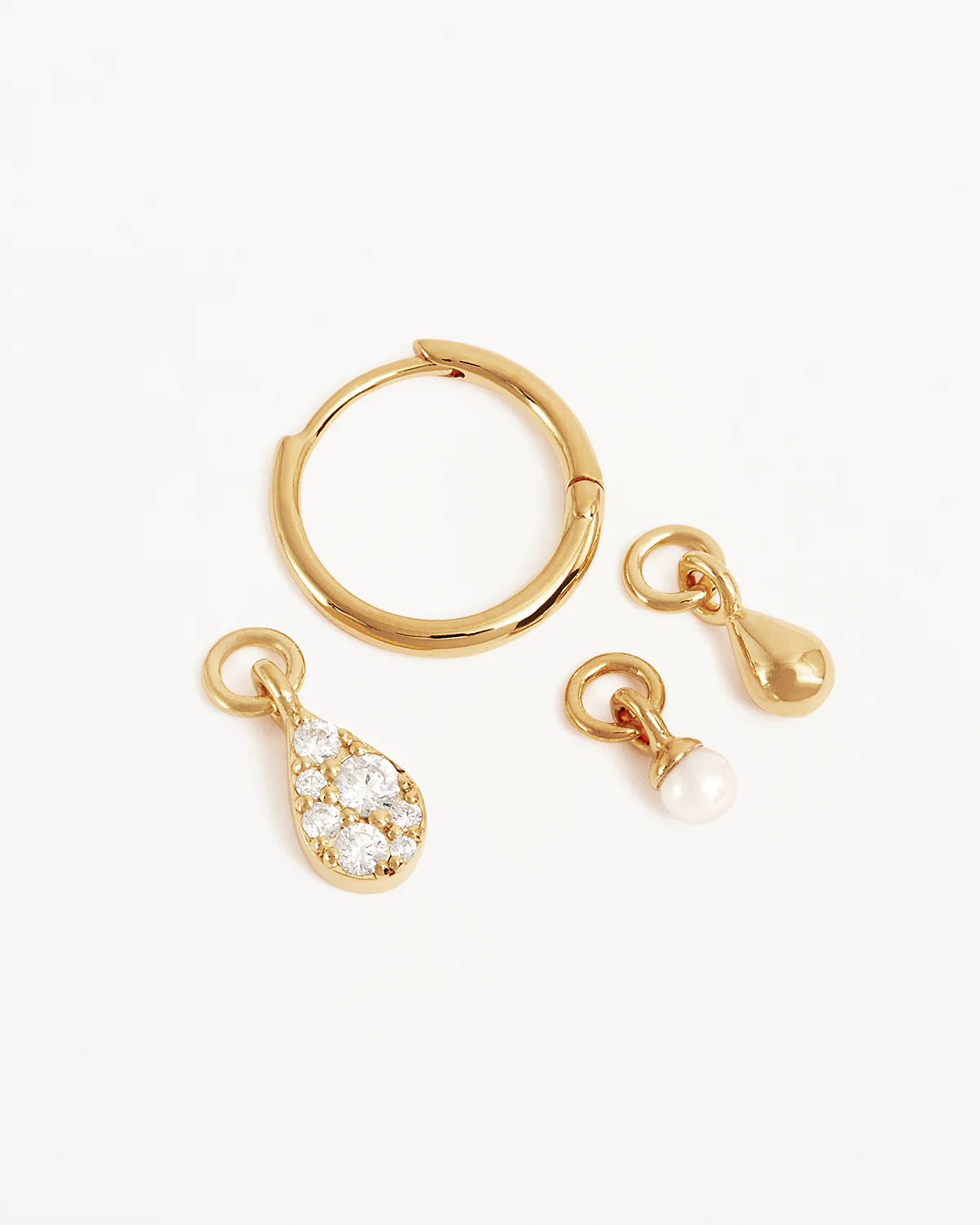 SILVER OCEAN MIST HOOPS