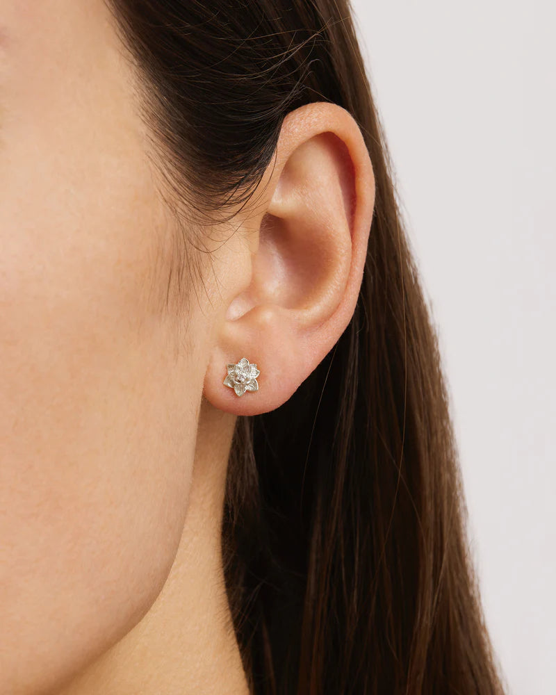 BLOOM WITHIN STUD EARRINGS - SILVER