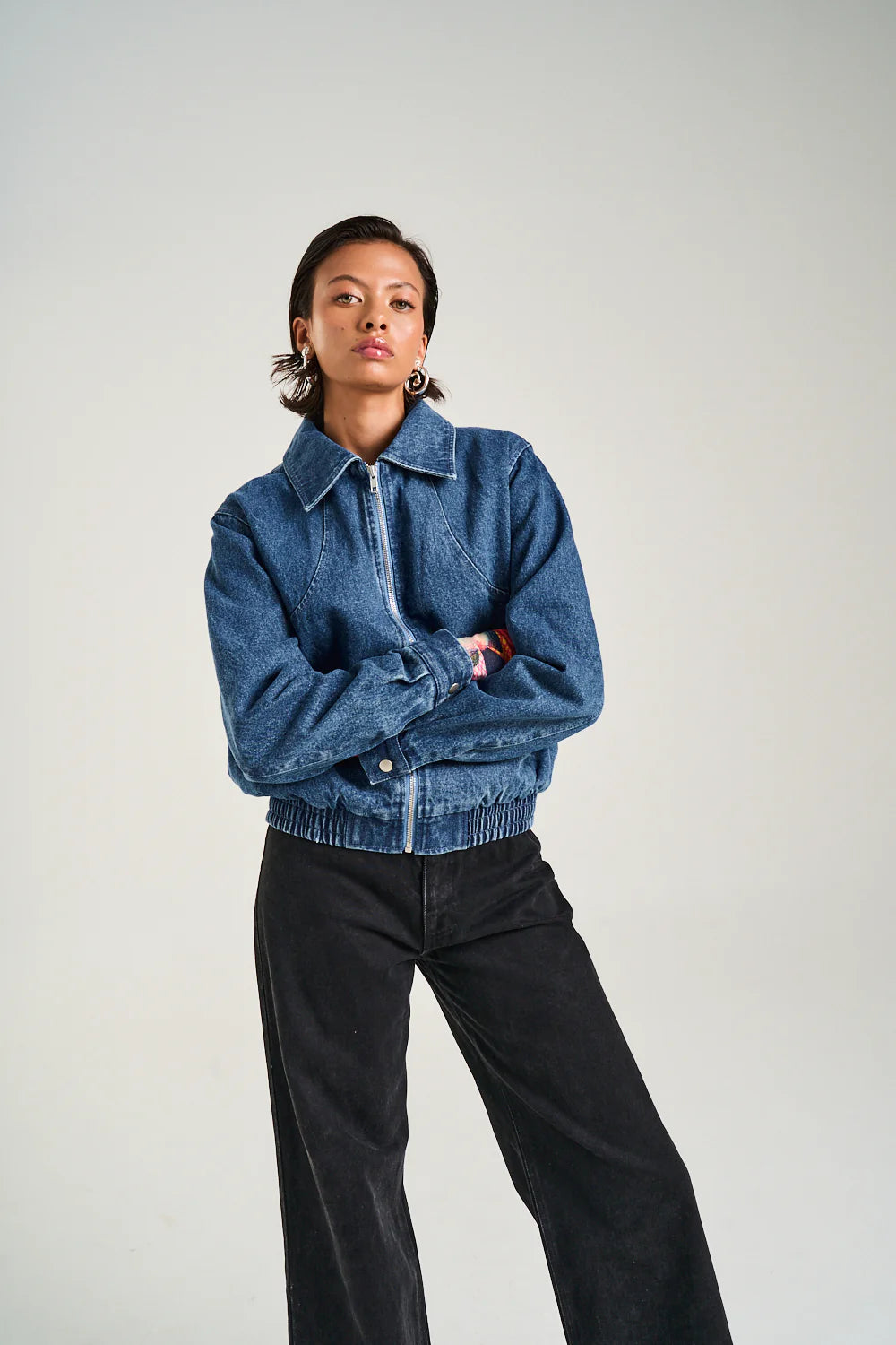 CROPPED BOMBER