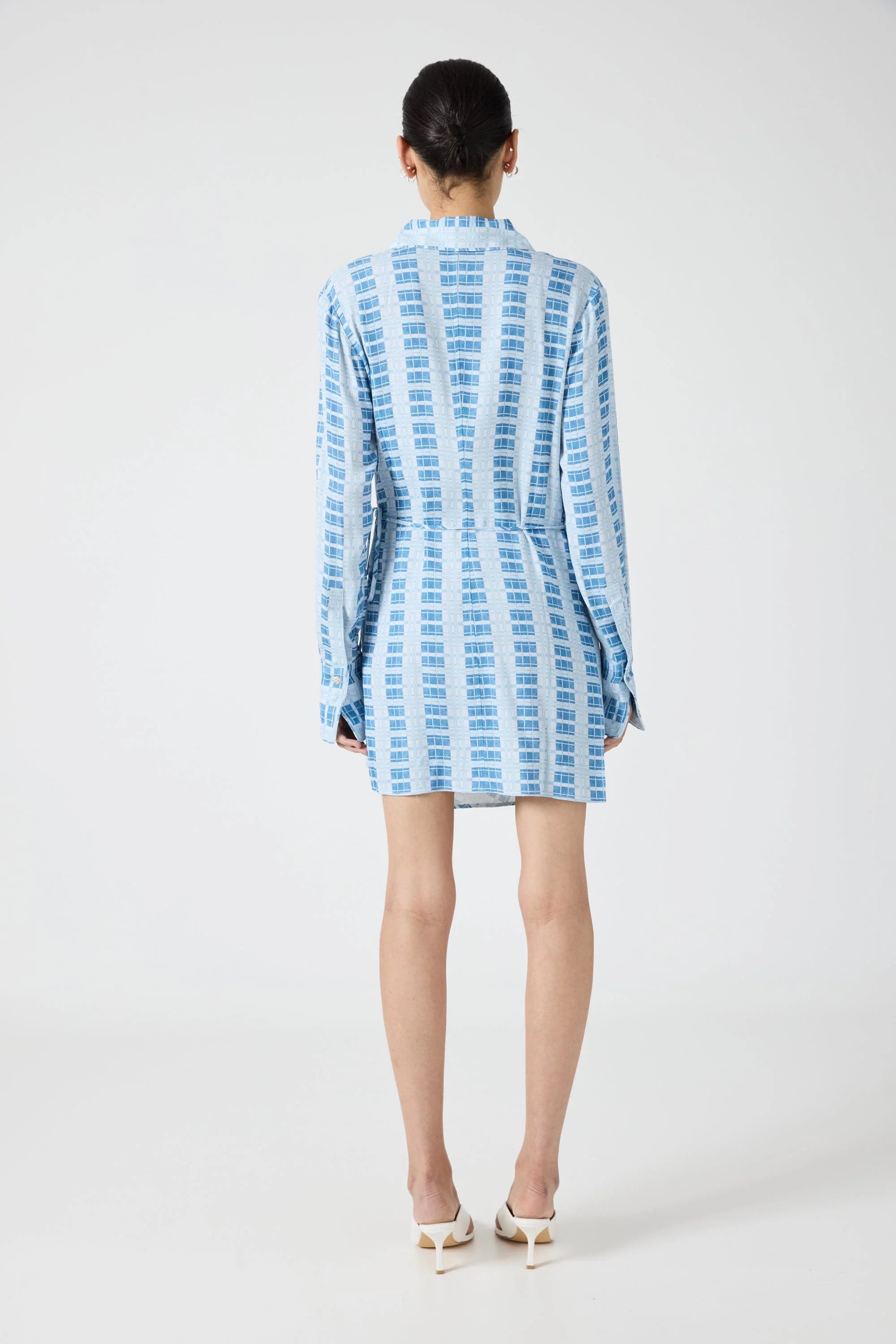 INFINITE SHIRT DRESS CHECK