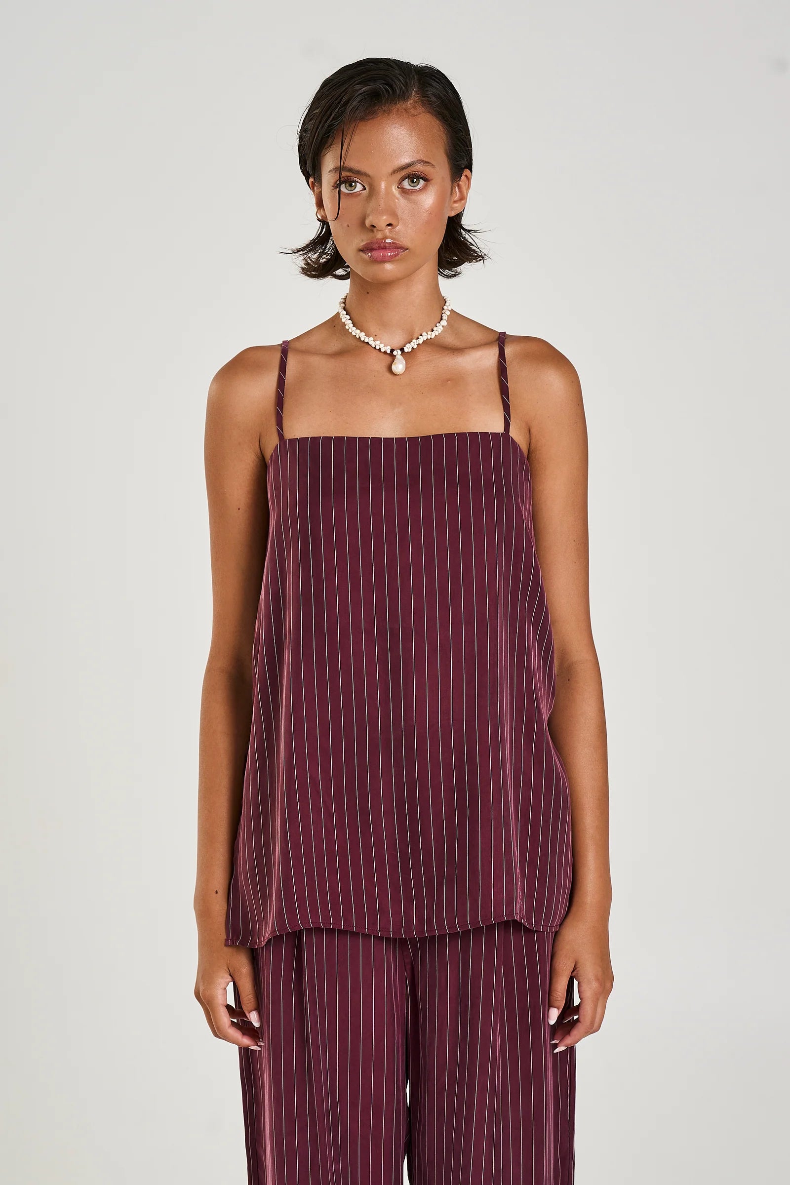 TUNIC TOP KINA PINSTRIPE