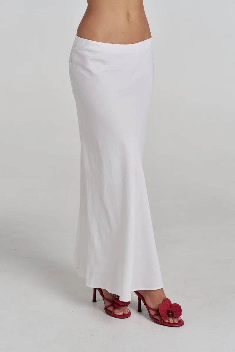 SLIP SKIRT - WHITE