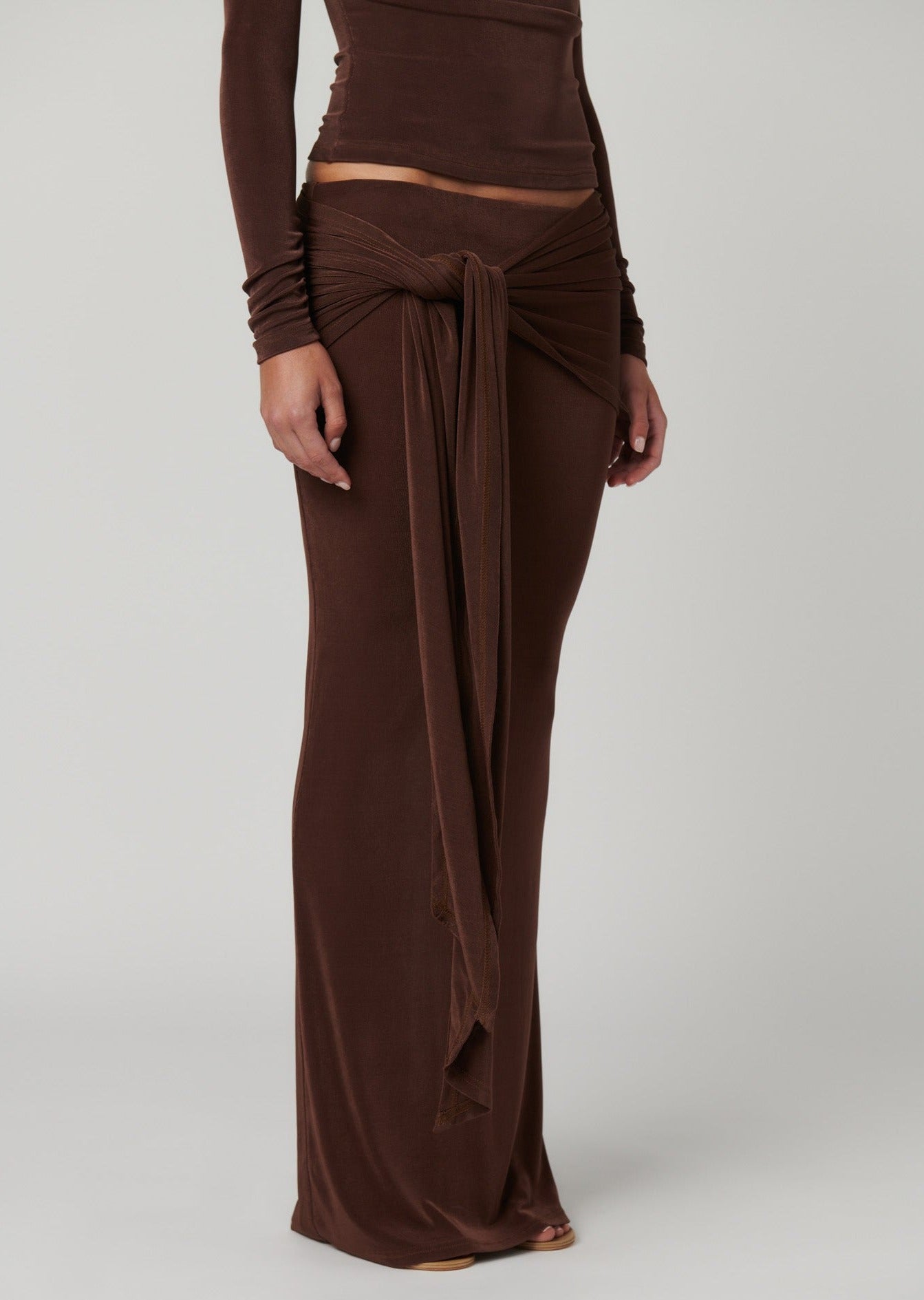 ARIES MAXI SKIRT BRONZE